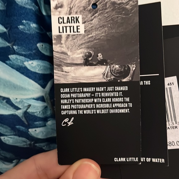 NWT CLARK 🐟UNDERWATER 🎣HURLEY 🐠 SWIMSUIT 🩱 BATHING SUIT 🫶🏼SMALL - Picture 11 of 12